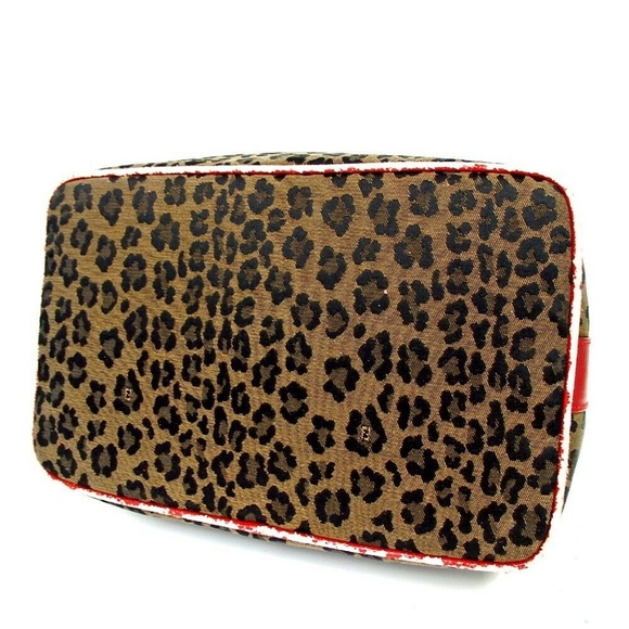 Fendi | Bags | Vintage Fendi Leopard Red Limited Ed Rare Bag Gold ...